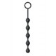 The 9's S - Drops Silicone Anal Beads - Black 
